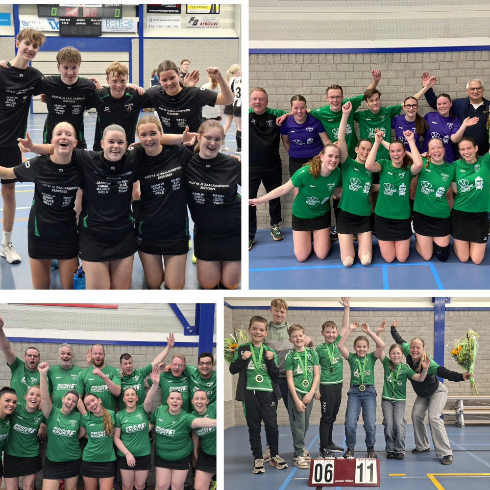 J4, J2, J1 en 2e Kampioen!