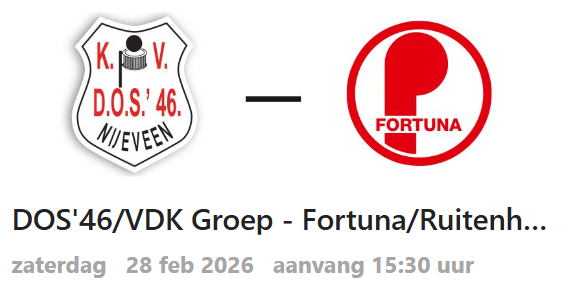 ⚽️🔥 Jeugduitje naar DOS’46 – Ga jij mee?