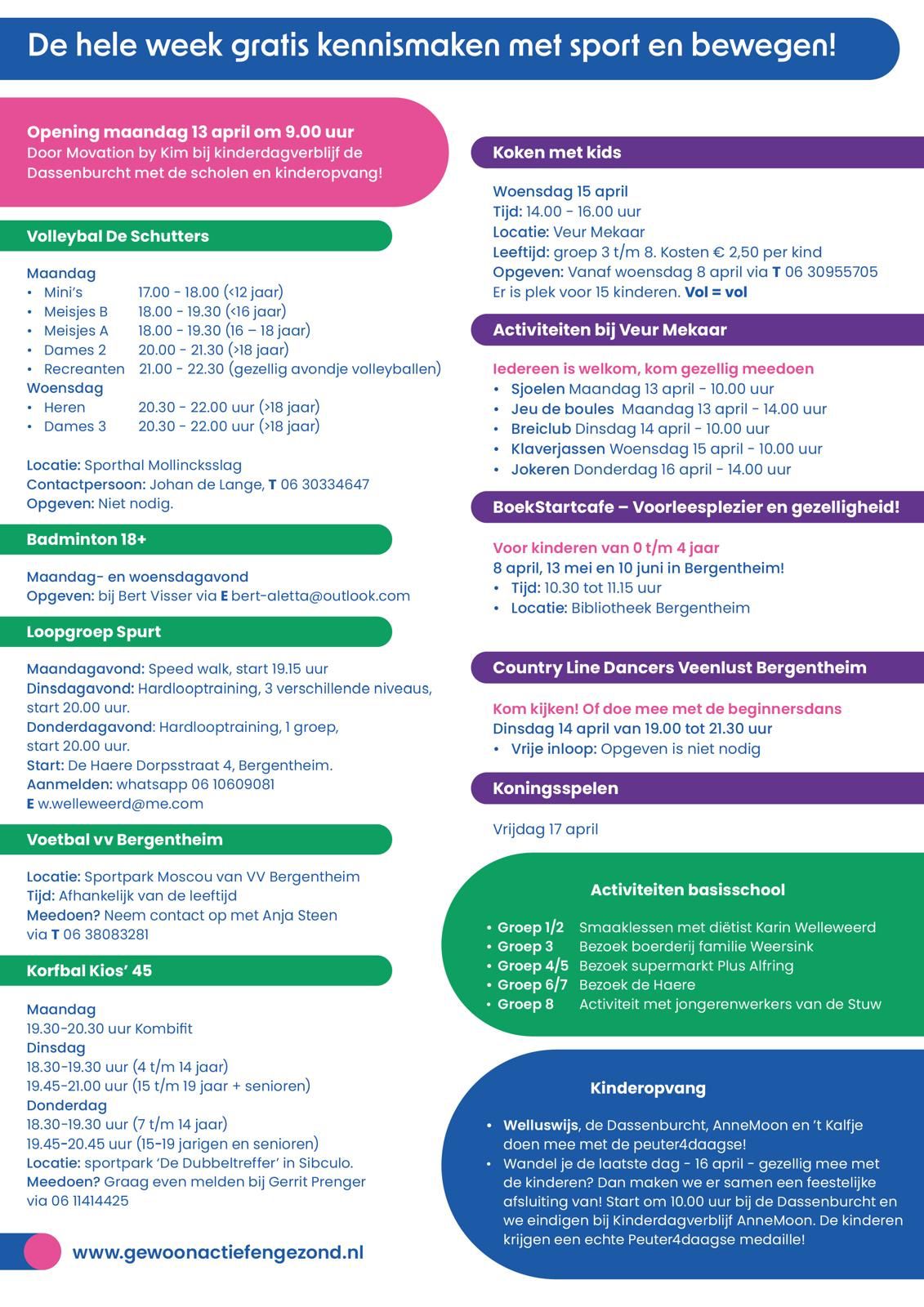 Kennismaken met sport en bewegen!
